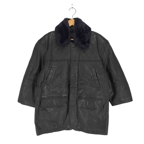 H.G.GRANT CO. Cow Leather 襟ボアレザージャケット メンズ JPN:M