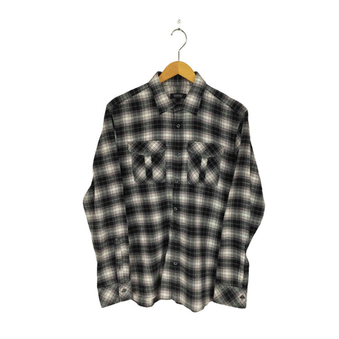 バーバリーブラックレーベル BURBERRY BLACK LABEL 裾ホース刺繍チェック柄レギュラーシャツ メンズ 3