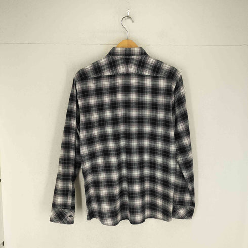 バーバリーブラックレーベル BURBERRY BLACK LABEL 裾ホース刺繍チェック柄レギュラーシャツ メンズ 3