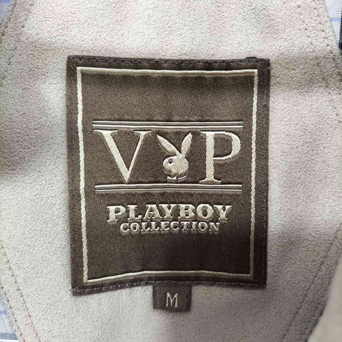 プレイボーイ PLAYBOY 00s VIP 裏地チェック スエード ベスト メンズ JPN:M
