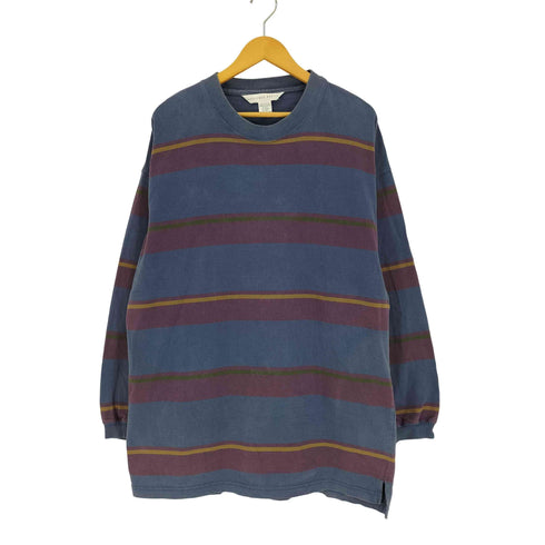 ジェフリービーン GEOFFREY BEENE クルーネック ボーダー スウェット メンズ import:XL