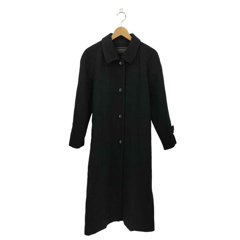 カシミヤ混 ウール ロングステンカラーコート レディース 9AR