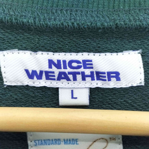 NICE WEATHER SIGNATURE クルーネック スウェット メンズ JPN:L