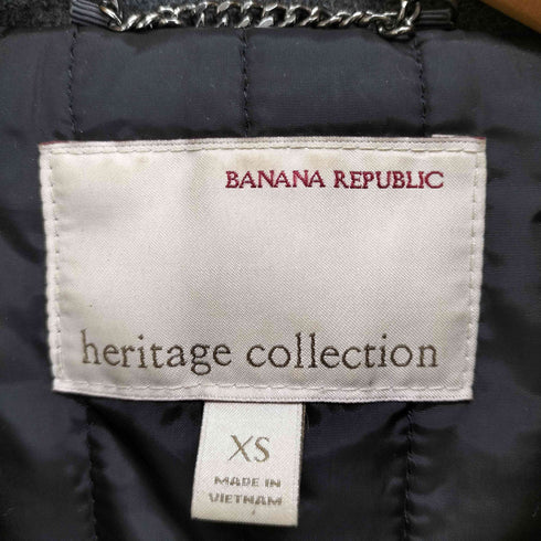 バナナリパブリック BANANA REPUBLIC 襟ボアウールロングコート レディース import:XS
