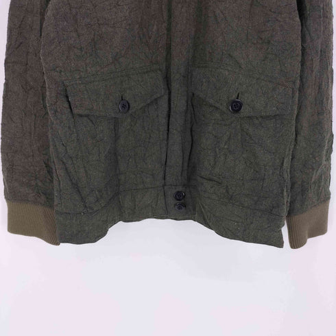 VESTURE BARNS フラップポケット チンストラップ 比翼ジップ ウール ジャケット メンズ US:38