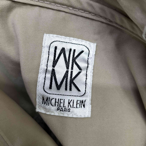 ミッシェルクラン MICHEL KLEIN ファー付き 裏地キルティング マルチポケット モッズコート Y2K レディース