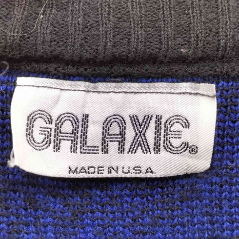 GALAXI USA製 唐草 総柄 クルーネック ニット レディース