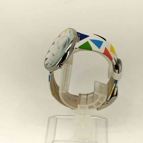 ALESSI Luna Stainless Steel Harlequin Decoration 腕時計 メンズ