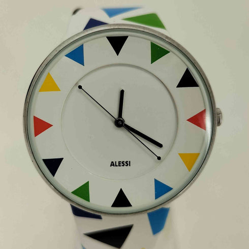 ALESSI Luna Stainless Steel Harlequin Decoration 腕時計 メンズ