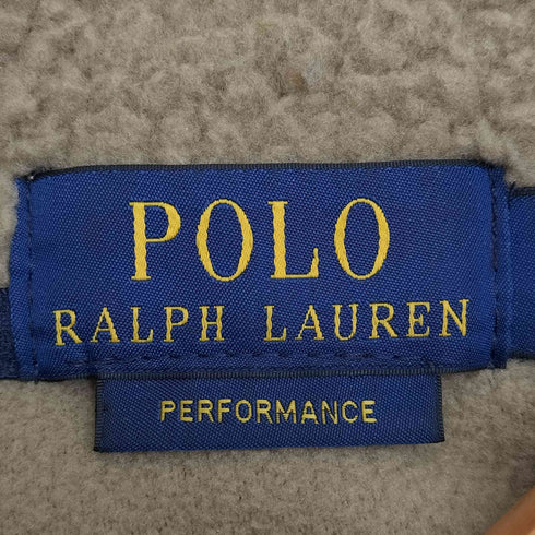 ポロラルフローレン POLO RALPH LAUREN PREFORMANCE 現行タグ ハーフボタン フリースジャケット プルオーバー メンズ import:M
