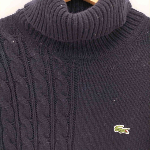 ラコステ LACOSTE アシンメトリータートルネックニットセーター メンズ import:S