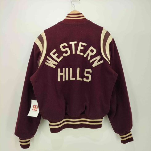 ホロウェイ HOLLOWAY 60s USA製 WESTERN HILLS チェーンステッチ スタジアムジャンパー スタジャン メンズ 40