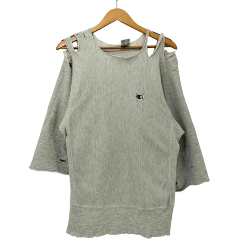 チャンピオン Champion 90s リメイク/ダメージ REVERSE WEAVE リバースウィーブ クルーネック スウェット メンズ import:M