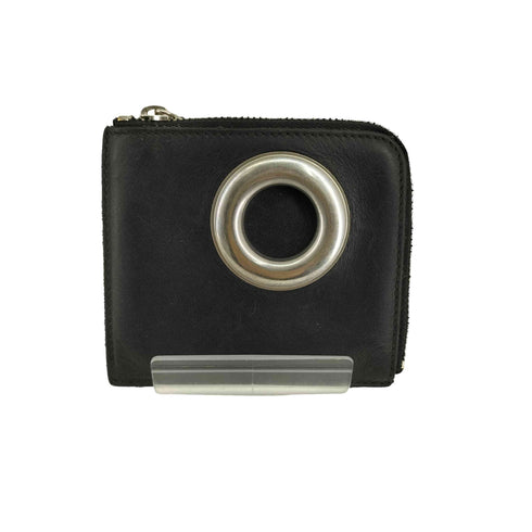 コムデギャルソン COMME des GARCONS SILVER EYELET WALLET L字ジップ メンズ