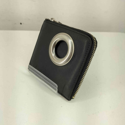 コムデギャルソン COMME des GARCONS SILVER EYELET WALLET L字ジップ メンズ
