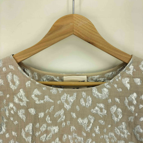 SEMICOUTURE 01 シルバーレオパード柄ワンピース レディース 44