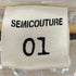 SEMICOUTURE 01 シルバーレオパード柄ワンピース レディース 44