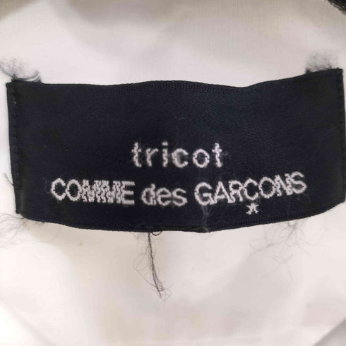 トリココムデギャルソン tricot COMME des GARCONS 丸襟 サイドレース ラインテープ 長袖シャツ レディース M