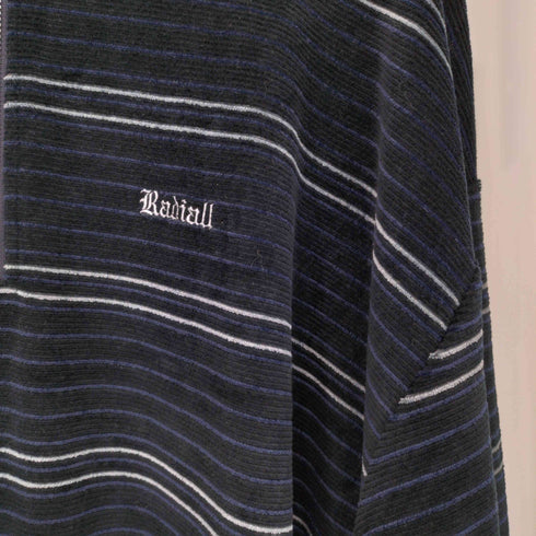 ラディアル RADIALL ハーフジップ ベロアポロシャツ メンズ L