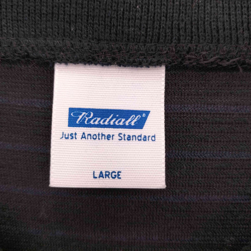 ラディアル RADIALL ハーフジップ ベロアポロシャツ メンズ L