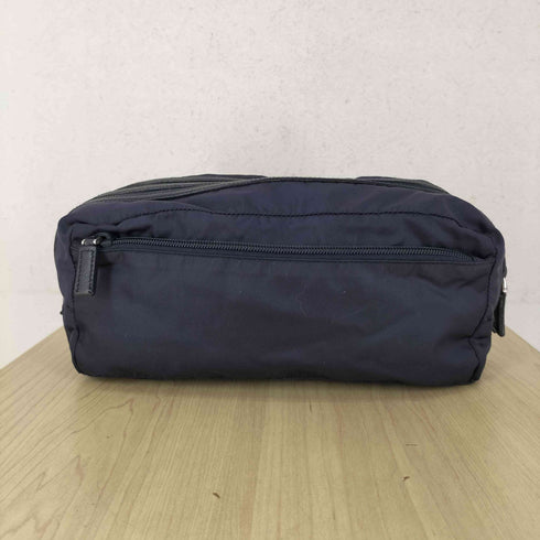 プラダ PRADA Re-Nylon xサフィアーノレザー トラベルポーチ レディース