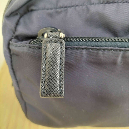 プラダ PRADA Re-Nylon xサフィアーノレザー トラベルポーチ レディース