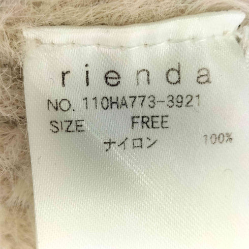 リエンダ rienda チェックジャガードカーディガンSETオフタートルニットミニワンピース レディース FREE