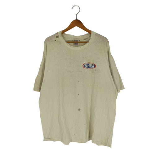ジャージーズ JERZEES 90S~00S メキシコ製 NHRA CHAMPIONSHIP DRAG RACIN オーバル Tシャツ 襤褸 メンズ import:XL