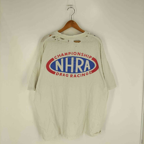 ジャージーズ JERZEES 90S~00S メキシコ製 NHRA CHAMPIONSHIP DRAG RACIN オーバル Tシャツ 襤褸 メンズ import:XL