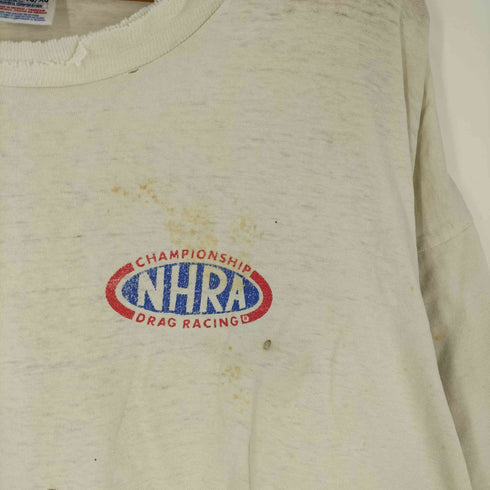 ジャージーズ JERZEES 90S~00S メキシコ製 NHRA CHAMPIONSHIP DRAG RACIN オーバル Tシャツ 襤褸 メンズ import:XL