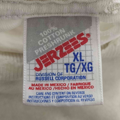 ジャージーズ JERZEES 90S~00S メキシコ製 NHRA CHAMPIONSHIP DRAG RACIN オーバル Tシャツ 襤褸 メンズ import:XL