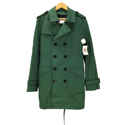 キャサリンハムネットロンドン KATHARINE HAMNETT LONDON 裏地キルティング ライナー付き ダブルブレスト バルマカーン ステンカラー トレンチ コート メンズ import:XL