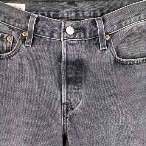 リーバイス Levis premium 90's 501ジーンズ/ストレートデニムパンツ ブラック レディース W27/L30