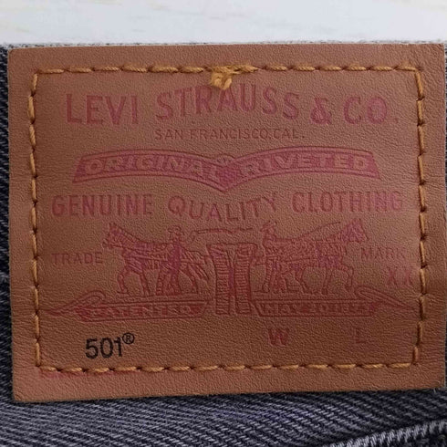 リーバイス Levis premium 90's 501ジーンズ/ストレートデニムパンツ ブラック レディース W27/L30