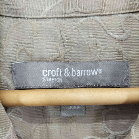 クラフトアンドバロー Croft&Barrow 総柄刺繍フラップポケットジャケット レディース JPN:XL