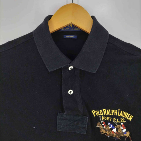 ポロラルフローレン POLO RALPH LAUREN CUSTOM FIT ナンバリング刺繍 ポロシャツ メンズ import:S