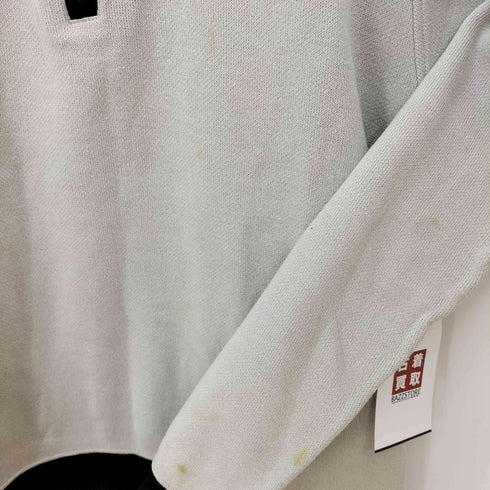 バーバリーゴルフ BURBERRY GOLF ロゴ刺繍 バイカラー 裏地メッシュ ハーフジップ ハイネック スウェット メンズ import:M