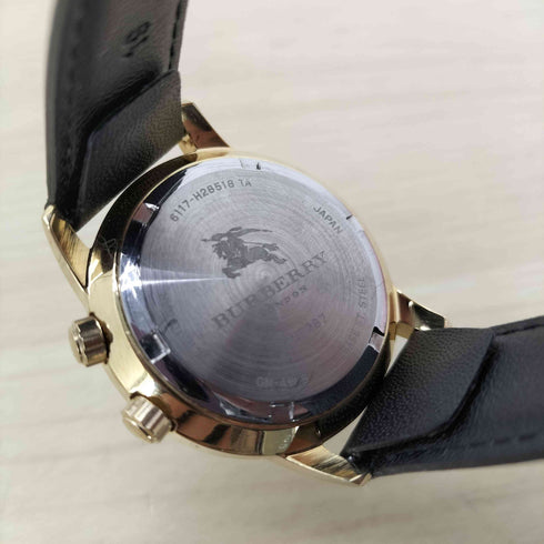 バーバリーロンドン BURBERRY LONDON World Time ワールドタイム スチール アナログ クォーツ 腕時計 メンズ