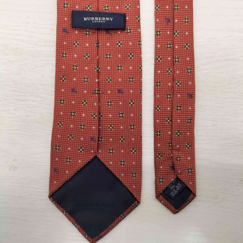 バーバリーロンドン BURBERRY LONDON ホースロゴ 総柄 シルク ネクタイ メンズ
