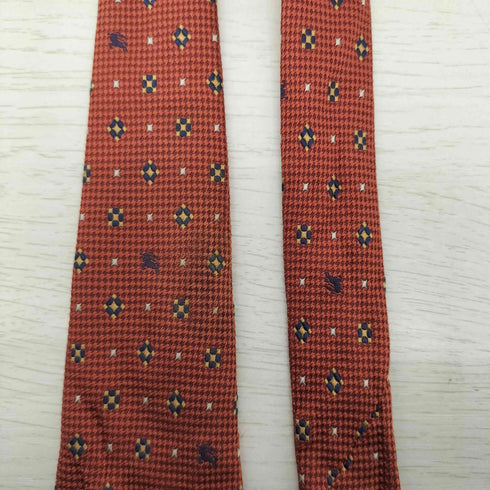 バーバリーロンドン BURBERRY LONDON ホースロゴ 総柄 シルク ネクタイ メンズ