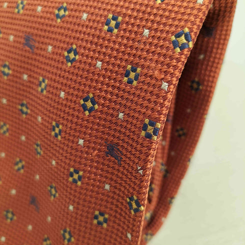 バーバリーロンドン BURBERRY LONDON ホースロゴ 総柄 シルク ネクタイ メンズ