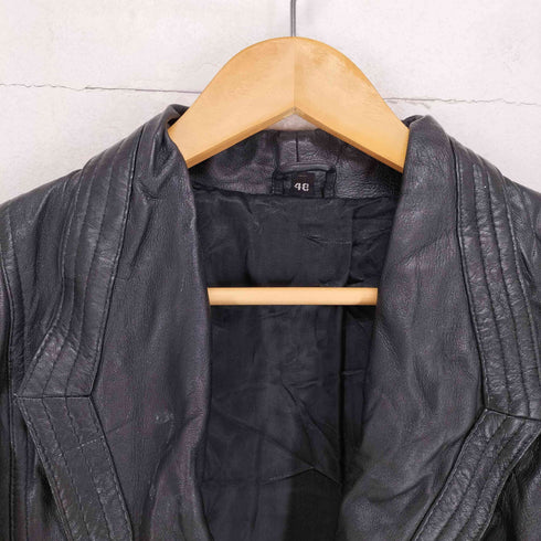 Sheep Leather ダブルブレスト レザー ジャケット メンズ 48