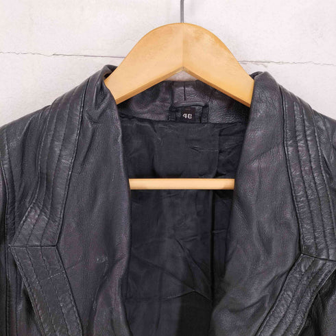 Sheep Leather ダブルブレスト レザー ジャケット メンズ 48