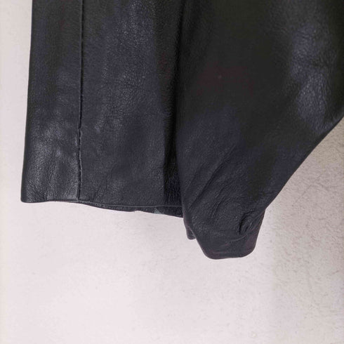 Sheep Leather ダブルブレスト レザー ジャケット メンズ 48