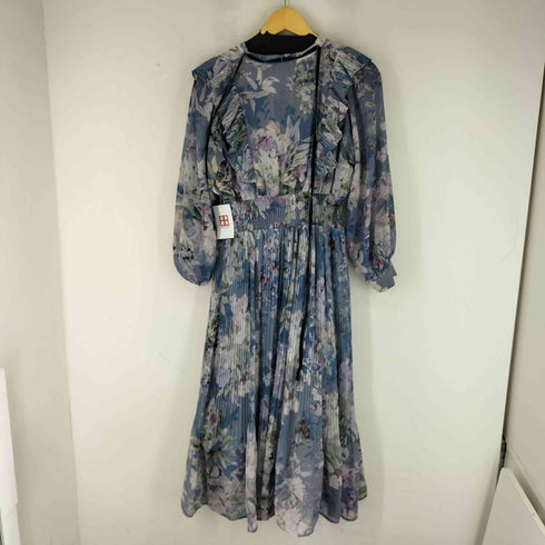 ジルスチュアート JILLSTUART ボタニカル柄 フリル プリーツ ワンピース レディース