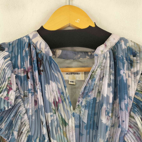 ジルスチュアート JILLSTUART ボタニカル柄 フリル プリーツ ワンピース レディース