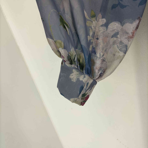 ジルスチュアート JILLSTUART ボタニカル柄 フリル プリーツ ワンピース レディース