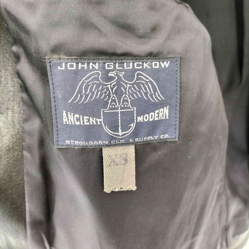 JOHN GLUCKOW Riders on the Storm The Rider クロップド丈 馬革 シングルライダースジャケット メンズ XS