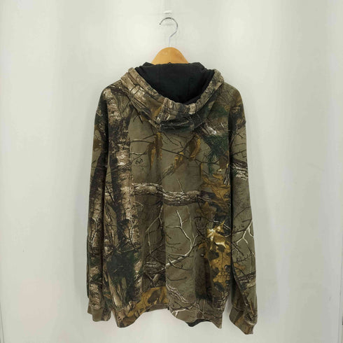 カーハート Carhartt メキシコ製 リアルツリー カモジップ スウェット フーディ パーカー メンズ M
