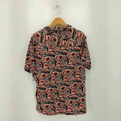 ステューシー Stussy CORAL PATTRN SHIRT コーラル パターン 総柄 レーヨン オープンカラーシャツ メンズ S